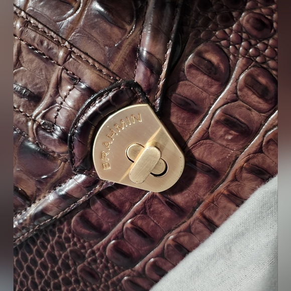 Brahmin leather handbag WITH rose charms - Picture 9 of 12